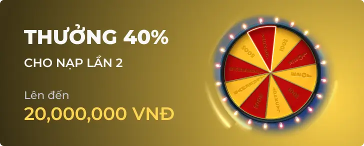 Ưu đãi đặc biệt Thưởng 40% nạp lại hàng tuần tại F8bet CEO